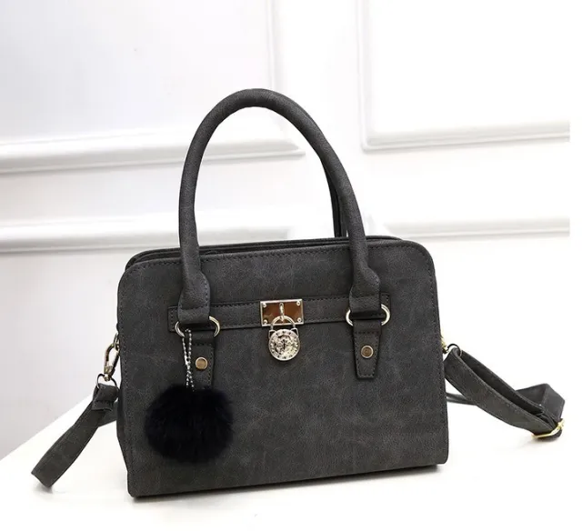 Factory new Korean tide fashion satchel handbags handbags retro matte shell single shoulder bag Black - Shop at LoveMi