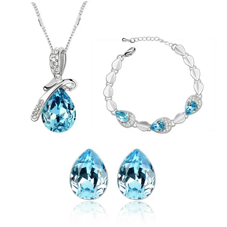 Creative Alloy Jewelry Set Necklace Ear Pin