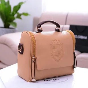 The British crown new handbag fashion handbag portable shoulder Xiekua package retro female bag Pink - Shop at LoveMi