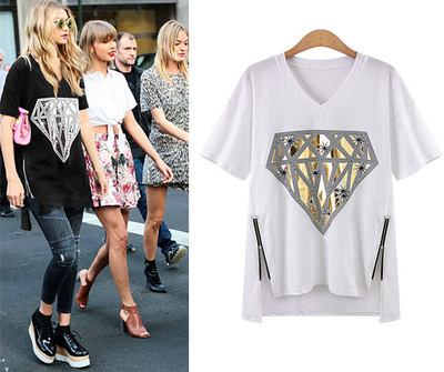 Round neck casual bottoming shirt top