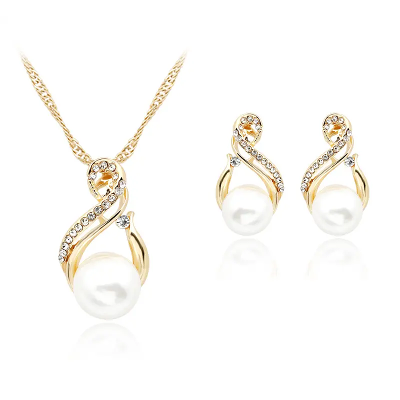 Ebay foreign trade explosion necklace, pearl earring
