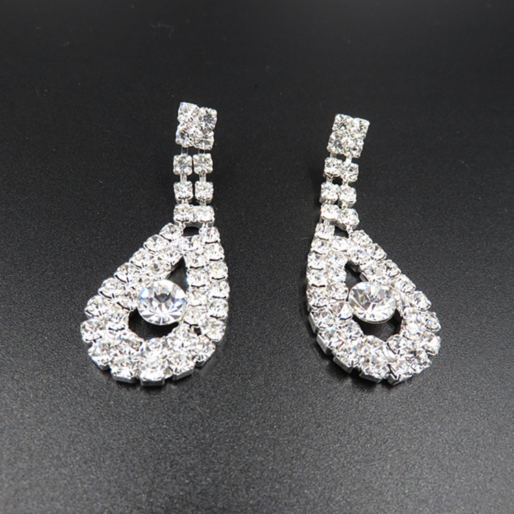 The New All-match Bride Bride Wedding Accessories Wholesale Diamond Suit Set Big Chain Necklace Set Wholesale — foto 6