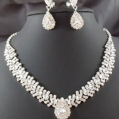 Manufacturers Selling Bride Wedding Accessories Earrings Set Drop Necklace