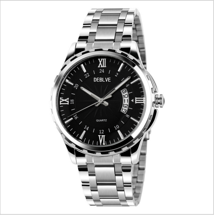 Wholesale Stainless Steel Watch Luminous Calendar Men High-grade Quartz Watch Non Mechanical New Waterproof Watch Wholesale