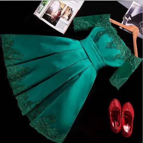 Lace Off Shoulder Wedding Dress Green - Shop at LoveMi