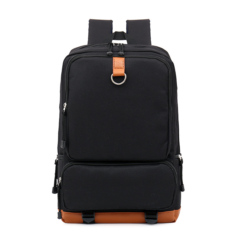 new edition of Korean fashion students bag neutral pure color Oxford men and women backpack Backpack