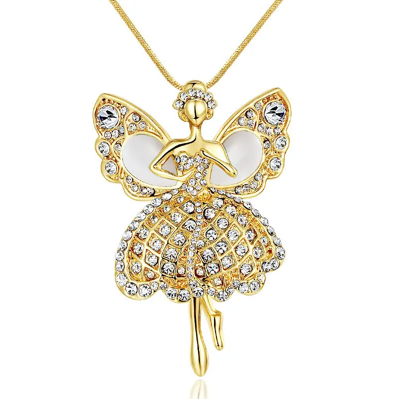 Crystal sweater chain