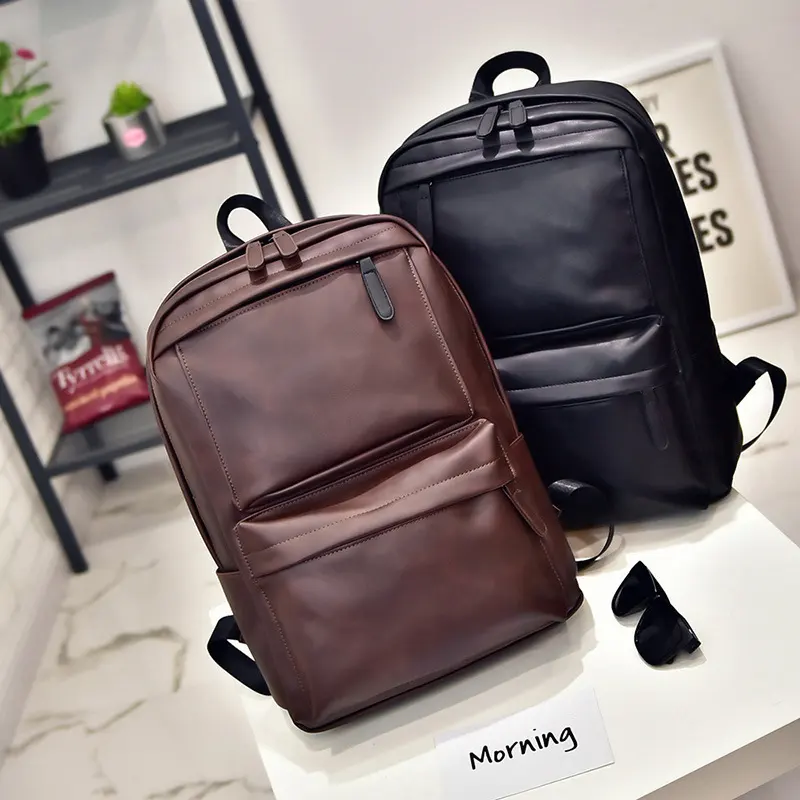 Retro Casual Backpack Men Computer Bag Student Bag Korean