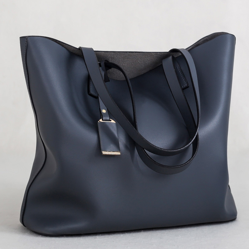 In the autumn of new microfiber leather bag bag black bucket bag casual fashion shoulder wholesale