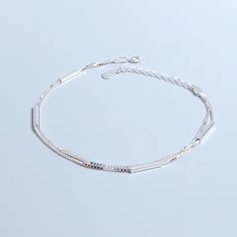 925 Sterling Silver Stick Bracelet