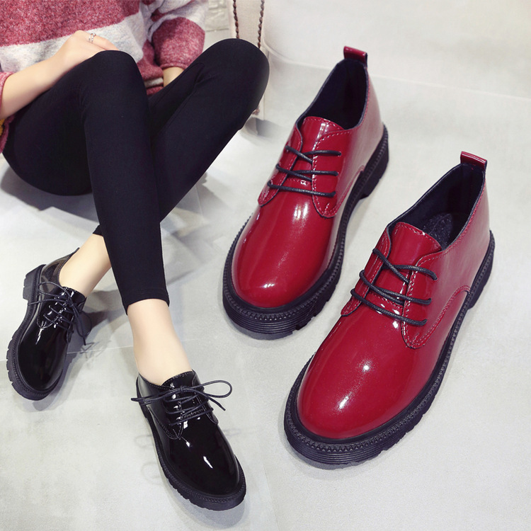 Title 1, Round Toe Lace-up Derby Shoes