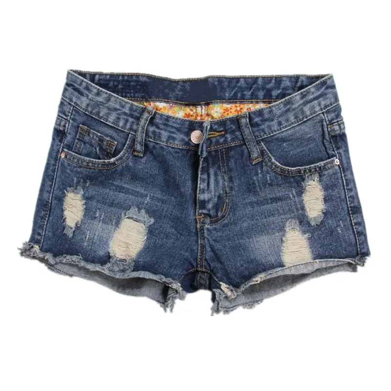 Torn Denim Shorts for Women