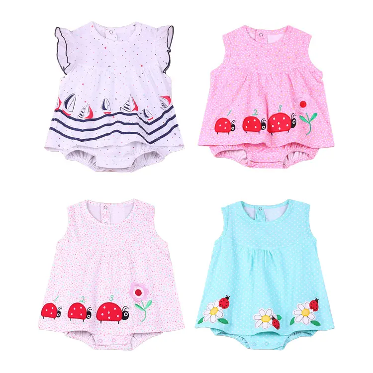 Karatva Girls Dress Summer Baby Princess Skirt Conjoined 0-1