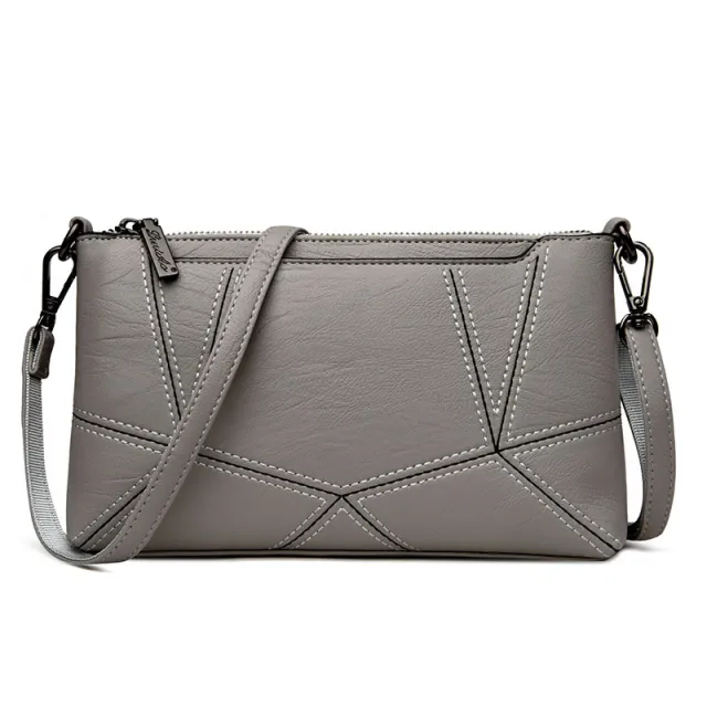 A generation new fashion handbag Crossbody Bag bag leather hand small women's Mobile Phone Wallet Grey - Shop at LoveMi