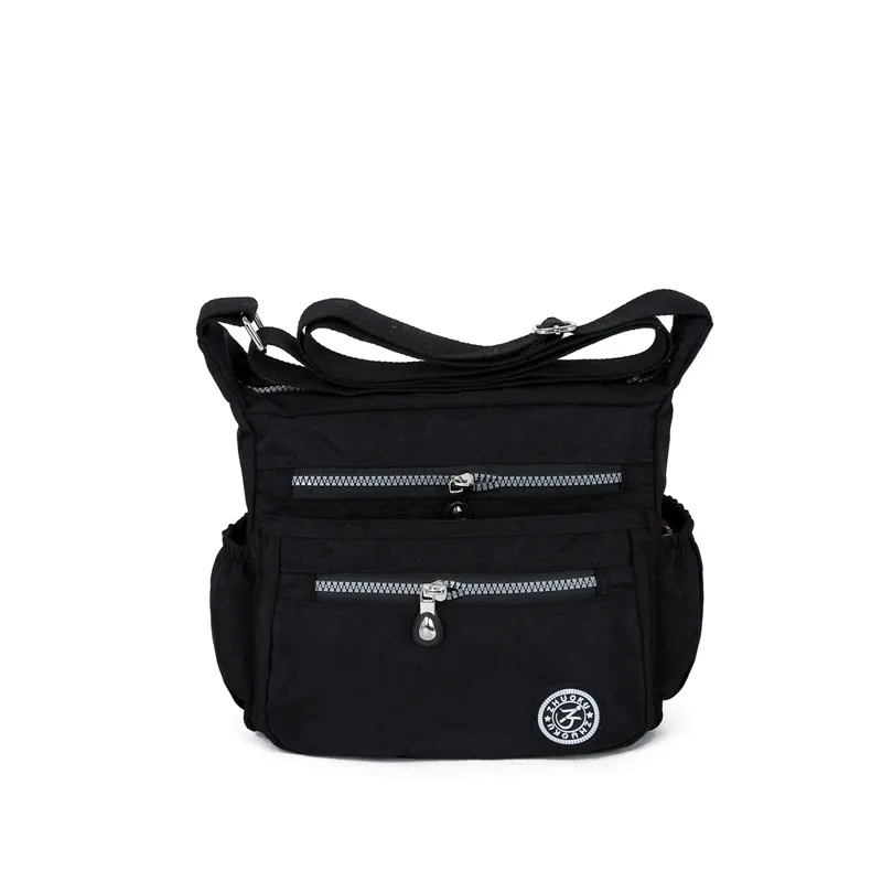 Zhuo cool new handbag new shoulder bag lady cross waterproof nylon bag bag - Black