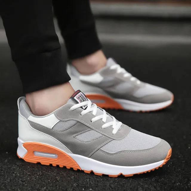 Men's thick soled cushioned running shoes Gray - Shop at LoveMi