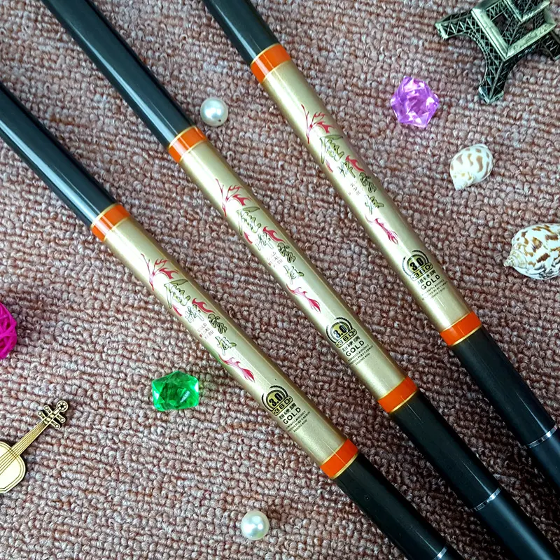 Six super hard glass steel rod fishing
