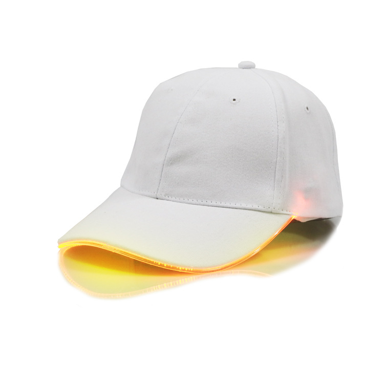 White hat yellow light