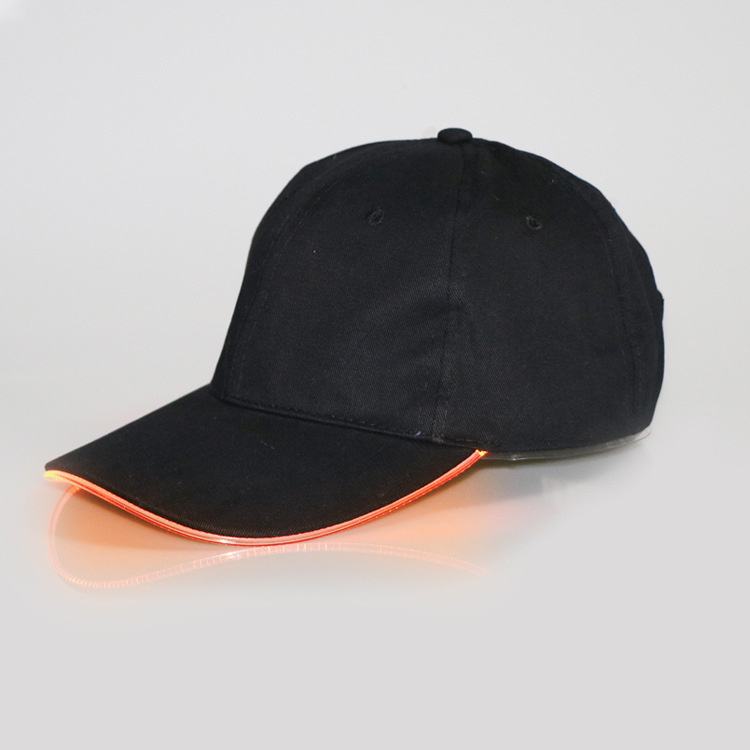 Black hat orange light