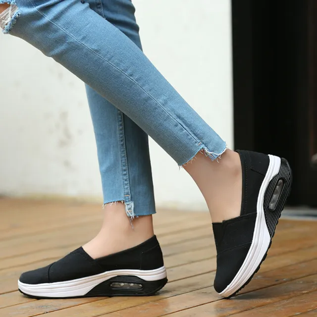 New Korean canvas shoes casual shoes Black - Shop at LoveMi