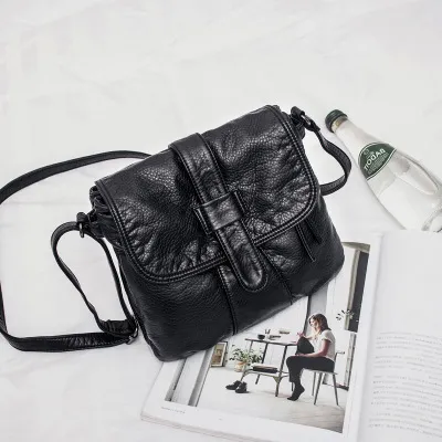 new fashion handbag Crossbody Bag washed leather soft all match lady Mini Handbag Bag 2020 New Fashion Handbag Cross - Shop at LoveMi