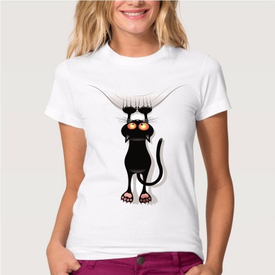 The new femalescratch print short sleeved T-shirt aliexpress an explosion on behalf of a294