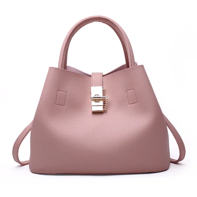 Foreign female bag new fashion bucket bag western style Shoulder Bag Messenger Bag Tote Bag Pink - Shop at LoveMi