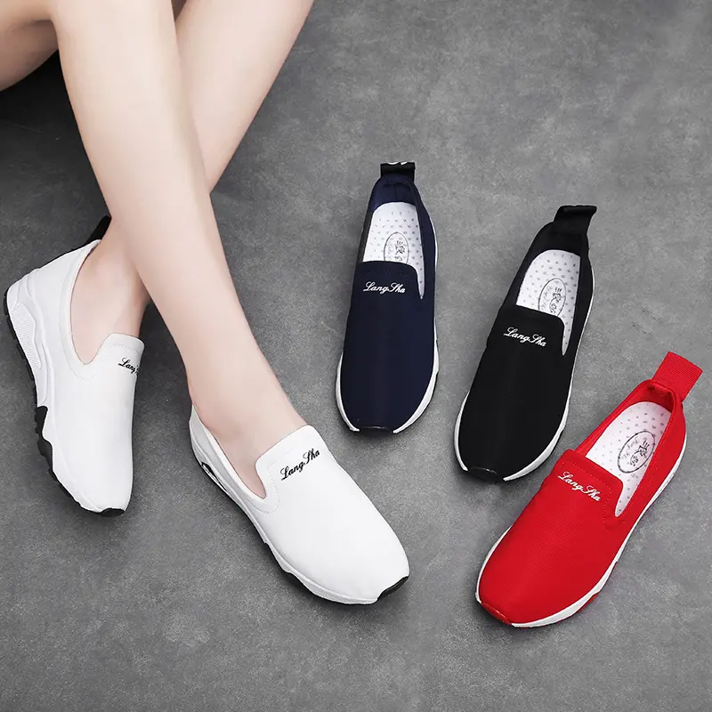 Women Canvas Shoes Youth Casual Comfortable High Heels канва