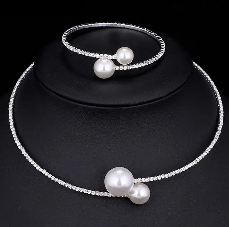 The bride wedding accessories crystal pearl diamond