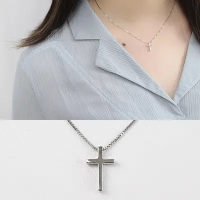 Cross Necklace For Women Simple And Niche DesignCopper Material