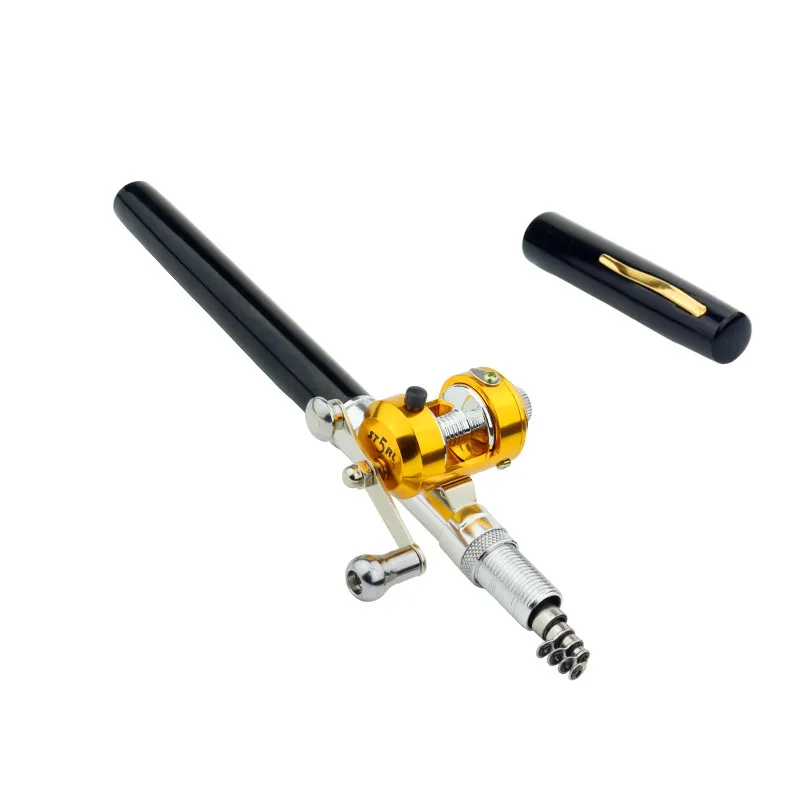 1 meters foreign trade Mini fishing rod, cross border Amazon WISH portable pen fishing rod Fishing Rod A – image 6