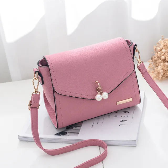 new simple small bag tide Korean fashion handbags all match single shoulder bag ladies Satchel Bag Pink - Shop at LoveMi