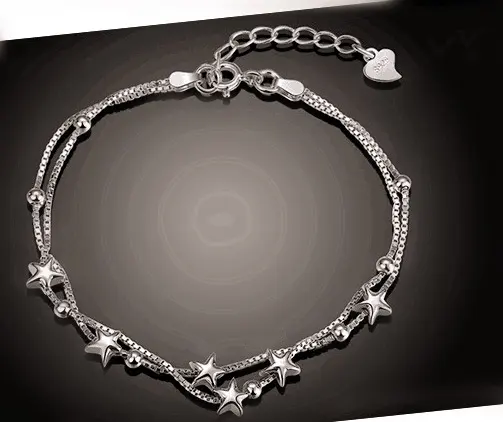 Creative Fashion S925 Silver Star Bracelet
