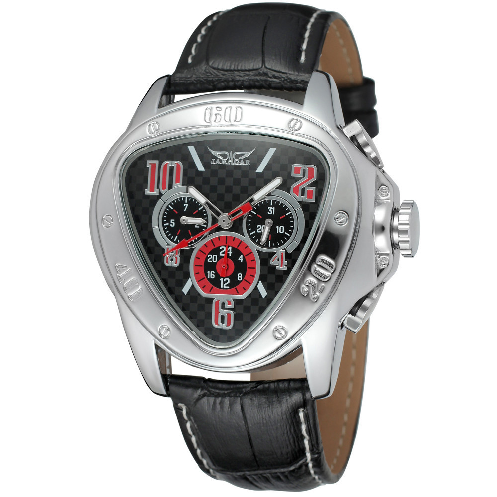 Quick Selling Explosion JARAGAR European And American Men's Fashion Leisure Heart Shaped Three Eye Full Automatic Mechanical Watch