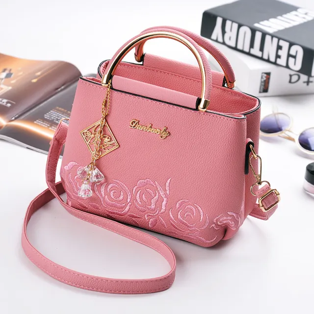 The new spring and summer bags fashionable simple small bag tide Shoulder Satchel one generation Pink - Shop at LoveMi