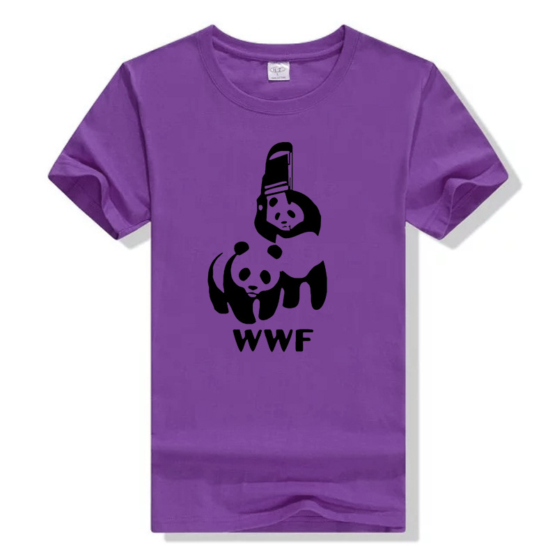 Aliexpress Amazon EBay Supplier Summer New Letter WWF Panda  T-shirt