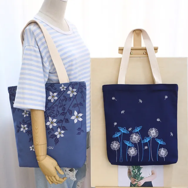 Korean fashion, large capacity Canvas Backpack, embroidered lady backpack, student bags, sales Red - Shop at LoveMi