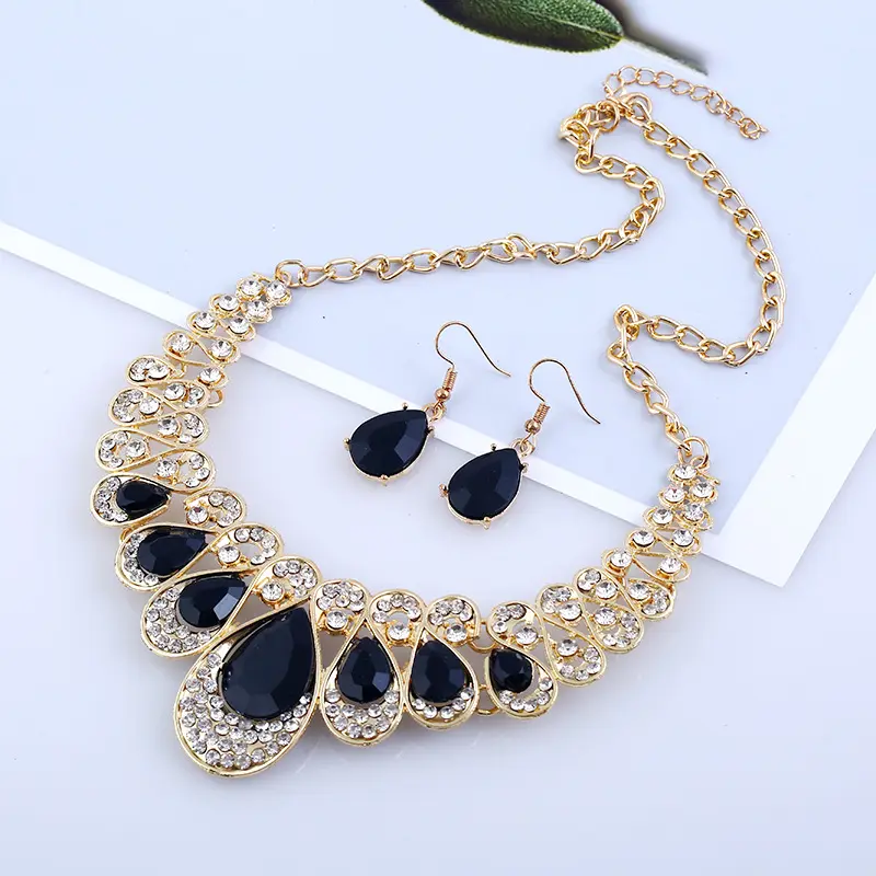 American jewelry fashion temperament Metal Necklace Earrings
