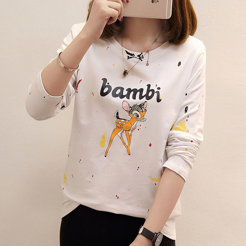 Round neck long sleeve top