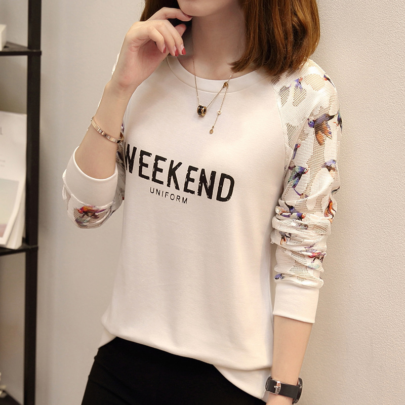 New Korean version of wild long sleeves