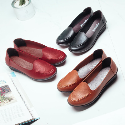 Women's solid color flat shoes