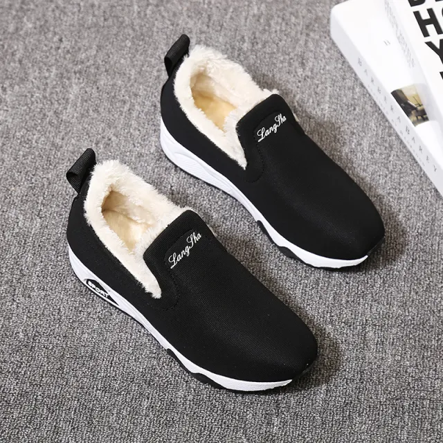 Women Canvas Shoes Youth Casual Shoes Comfortable High Heels канва обувь Black - Shop at LoveMi