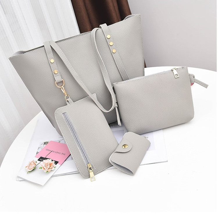 Foreign trade wholesale bag four set new winter bangalor Korean Fashion Handbag Purse