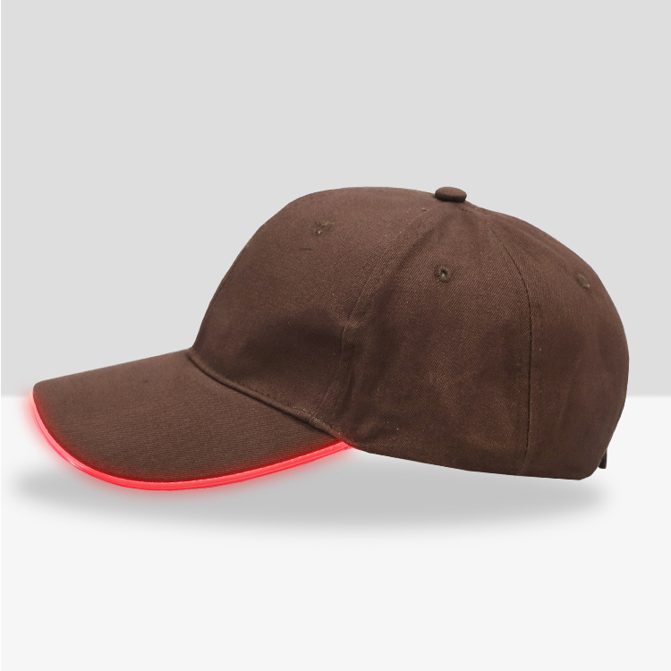 Brown cap red light