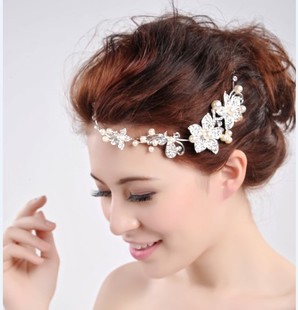 Оптовая продажа свадебных украшений, внешняя торговля, европейское и американское платье, аксессуары, корейская версия жемчуга, колье из трех комплектов, смешанная партия свадебного комплекта.