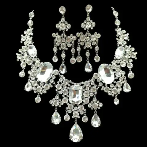 Rhinestone Big Crystal Bridal Sleeve Chain