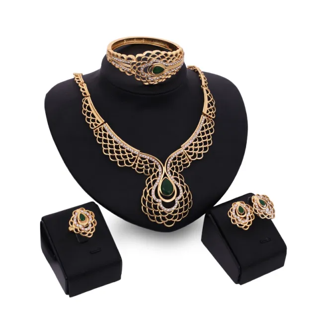Four piece Necklace, Earrings And Bracelets - Shop at LoveMi