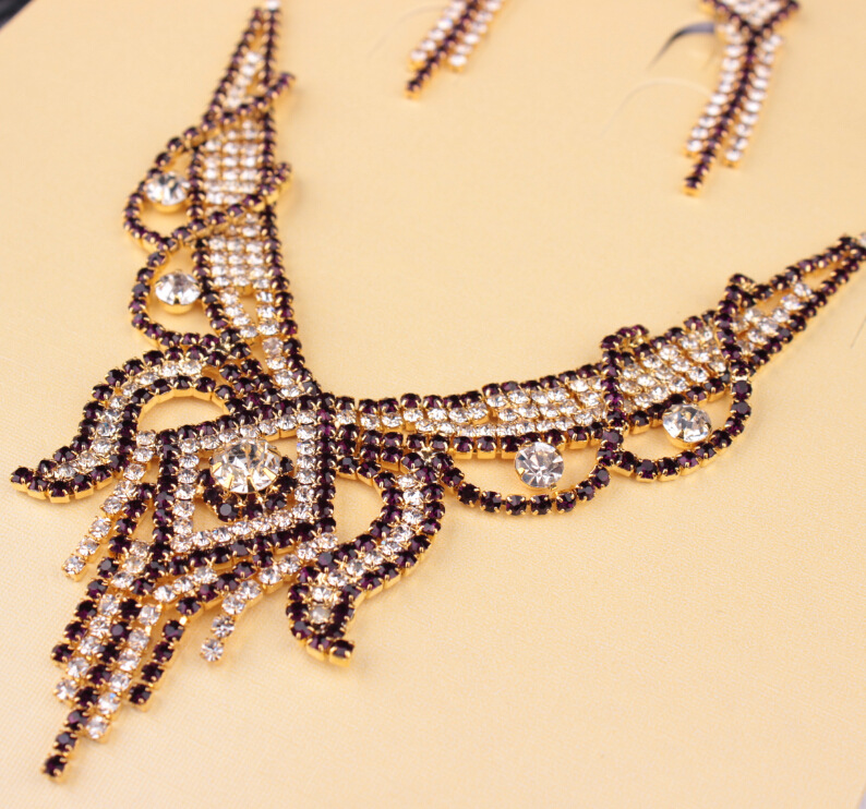 X526 low clearance sale, European and American exaggerated butterfly necklace, Earrings Set Bridal Jewelry — foto 6
