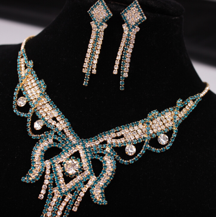 X526 low clearance sale, European and American exaggerated butterfly necklace, Earrings Set Bridal Jewelry — foto 11