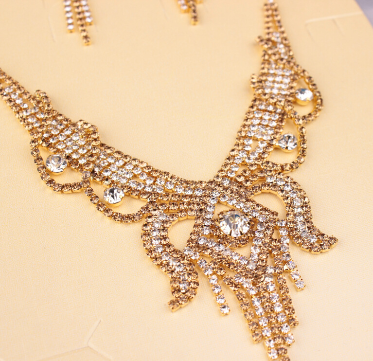 X526 low clearance sale, European and American exaggerated butterfly necklace, Earrings Set Bridal Jewelry — foto 4